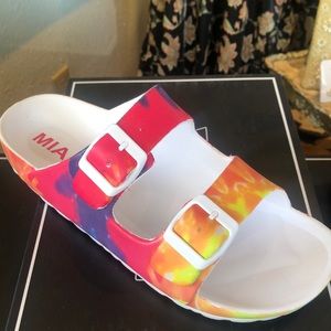 Mia Jasmin tie dye sandals